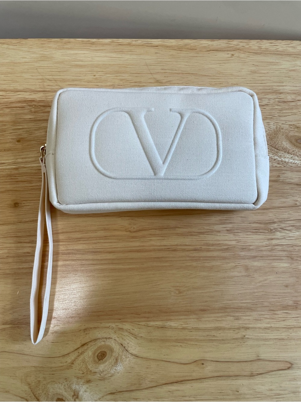 Valentino Beauty Ivory Wristlet Bag GWP
